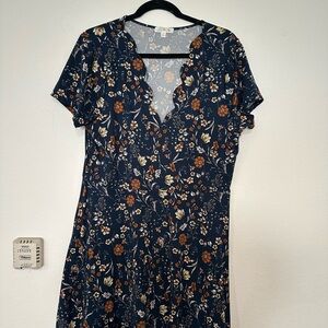 Nine Britton Navy Floral Mini Dress
